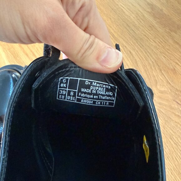 Dr. Martens Dupree Black Patent Leather Oxford Shoes – Rare - Like new - Picture 5 of 9